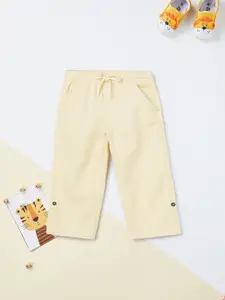 max Boys Pure Cotton Mid-Rise Trousers