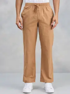 Fabindia Men Solid Trousers