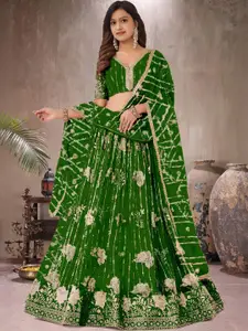 F Plus Fashion Multi Net Lehenga Choli