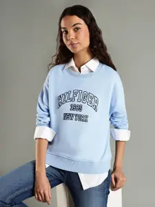 Tommy Hilfiger Women Cotton Long Sleeves Printed Sweatshirt