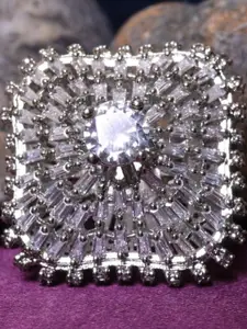 FASHION EMPIRE Alloy Cubic Zirconia Ring