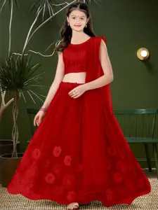 F Plus Fashion Pink Net Lehenga Choli