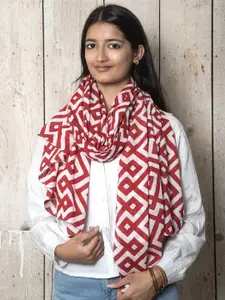 Contrast Living Women Printed Pure Cotton Scarf