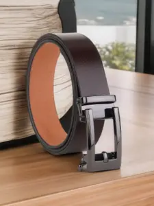 Provogue Men Textured Leather Formal Belt