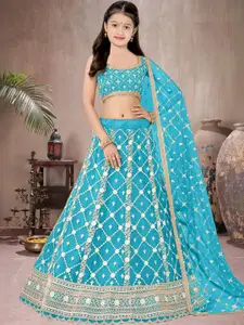 F Plus Fashion Black Net Lehenga Choli