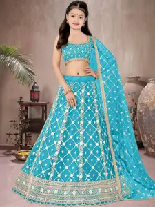 F Plus Fashion Maroon Poly Georgette Lehenga Choli