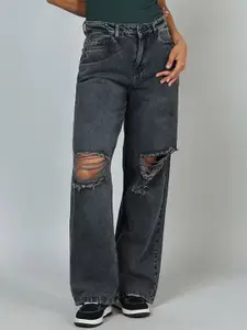 Metronaut Women Comfort Straight Fit Mid-Rise Cotton Jeans