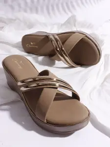 CHINRAAG Women High Top Platform Sandals