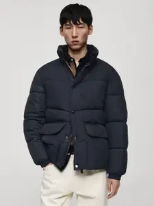 MANGO MAN Water-Repellent High Neck Puffer Jacket