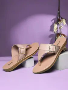 Bata Women Open Toe Flats with Buckles