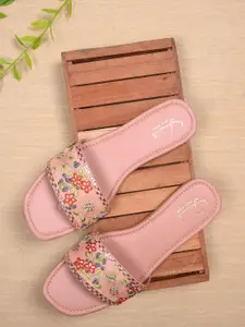 Shoestail Women Embellished Open Toe Flats