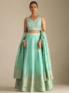 Soch Embellished Sequinned Ready to Wear Lehenga & Blouse With Dupatta
