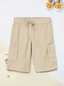 max Boys Solid Cargo Shorts
