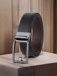 Provogue Men Textured Leather Reversible Formal Belt