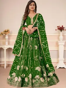 F Plus Fashion Black Net Lehenga Choli