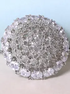 FASHION EMPIRE Alloy American Diamond Ring