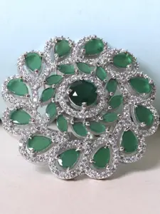 FASHION EMPIRE Brass American Diamond Ring