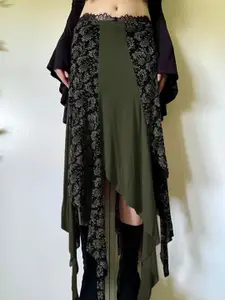 StyleCast x Revolte Printed A-Line Maxi Skirt