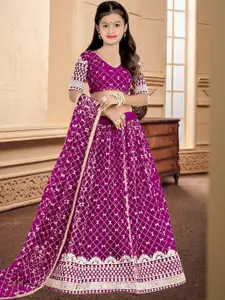 F Plus Fashion Black Net Lehenga Choli