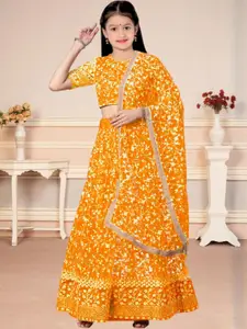 F Plus Fashion Yellow Net Lehenga Choli