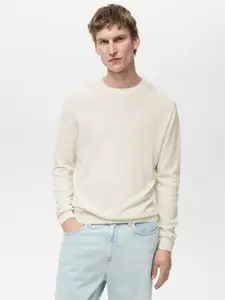 MANGO MAN Round Neck Knitted Pullover