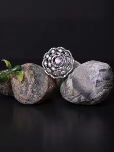 FASHION EMPIRE Alloy American Diamond Ring