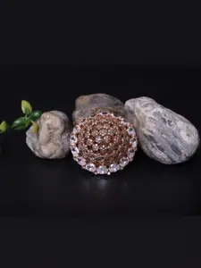 FASHION EMPIRE Brass American Diamond Ring