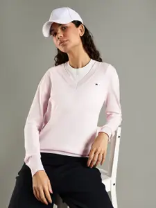 Tommy Hilfiger Women V-Neck Pullover Sweater