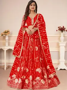 F Plus Fashion Black Net Lehenga Choli