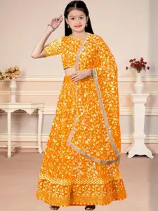 F Plus Fashion Yellow Net Lehenga Choli