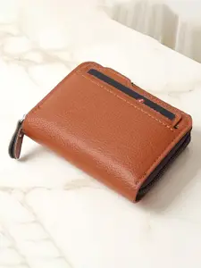 Provogue Men PU Zip Around Wallet