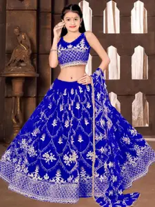 F Plus Fashion Pink Net Lehenga Choli