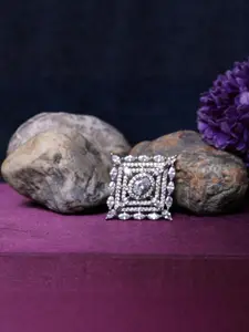 FASHION EMPIRE Alloy American Diamond Ring