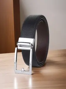 Provogue Men Textured Leather Reversible Formal Belt
