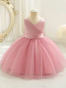 Shoryam Fashion Floral Net Fit & Flare Dress