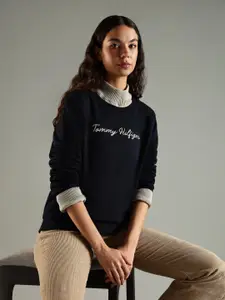 Tommy Hilfiger Women Printed Crew Neck Pullover