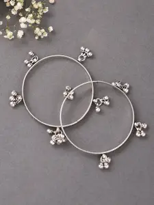 JAYPORE Set Of 2 Beaded Bangles