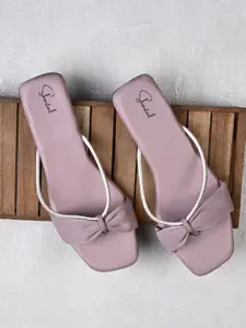 Shoestail Women Embellished T-Strap Flats with Bows