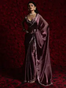 Anouk Embellished Beads and Stones Tissue Saree