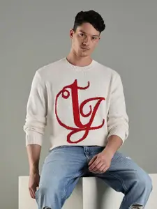 Tommy Hilfiger Men Typography Printed Pullover
