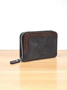 Provogue Men Zip Detail PU Zip Around Wallet