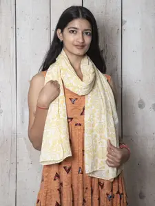 Contrast Living Women Cotton Printed Scarf