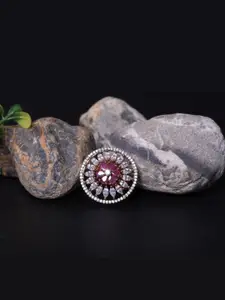 FASHION EMPIRE Brass American Diamond Ring