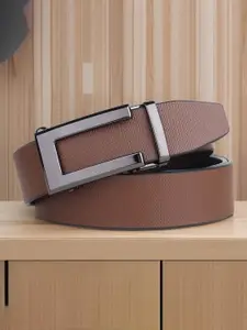 Provogue Men Textured Leather Formal Belt