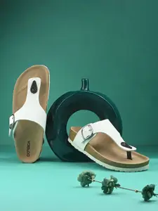 CORSICA Women T-Strap Flats with Buckles