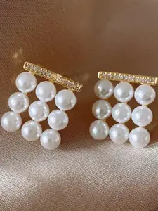 DIVASTRI Gold Alloy Earrings