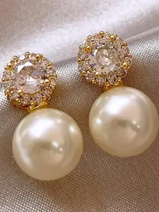 DIVASTRI Gold Alloy Earrings