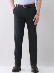 AD By Arvind Men Slim Fit Mid-Rise Formal Trousers