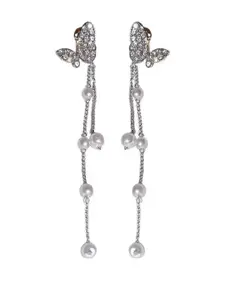 DIVASTRI Silver Alloy Earrings