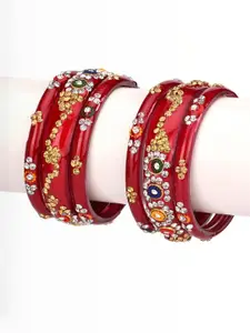 SOMIL Red Alloy Bangle